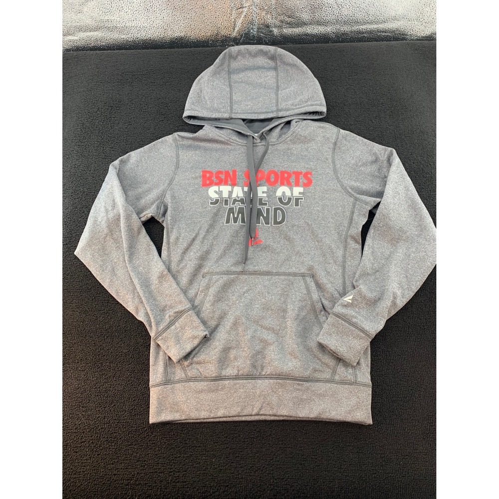 BSN Sports State of Mind‎ Youth Gray Hoodie Size Small 18 Graphic Pullover